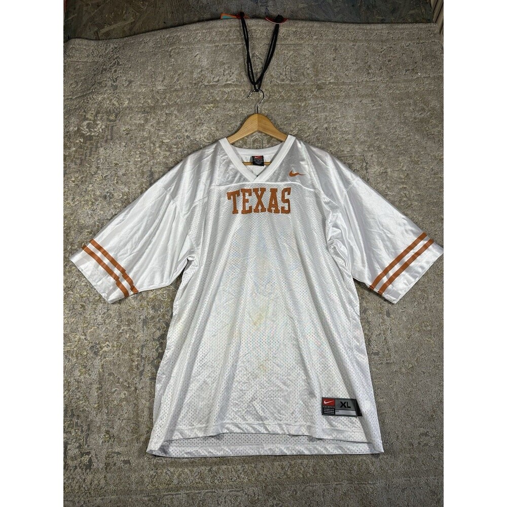 Vintage Nike Texas Longhorns NCAA Football Mesh Jersey - Men’s Size XL White